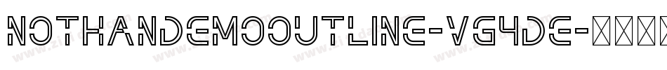 NothanDemoOutline-VG4De字体转换