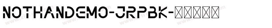 NothanDemo-JRpBK字体转换