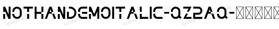 NothanDemoItalic-qZ2Aq字体转换
