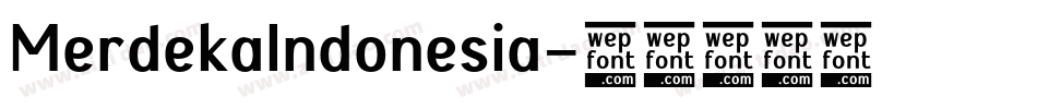 MerdekaIndonesia字体转换