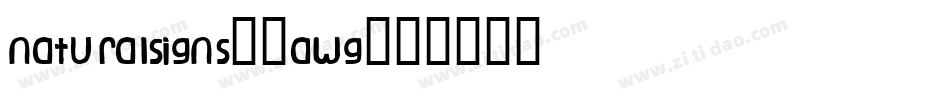 NaturalSigns-5aWG字体转换