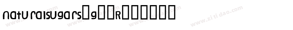 NaturalSugars-g96R字体转换
