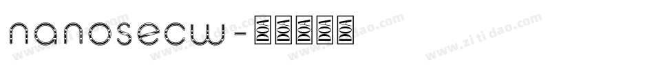 nanosecw字体转换