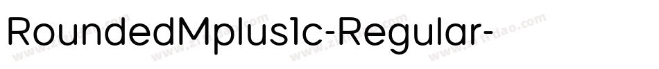 RoundedMplus1c-Regular字体转换