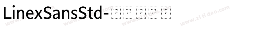 LinexSansStd字体转换