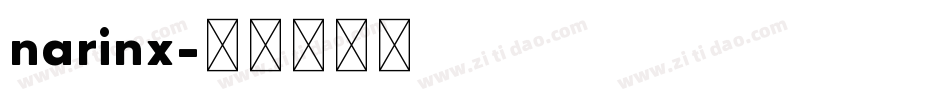 narinx字体转换