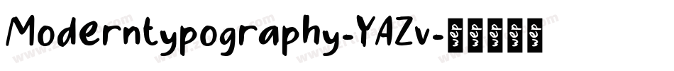 Moderntypography-YAZv字体转换