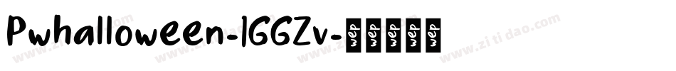 Pwhalloween-1GGZv字体转换
