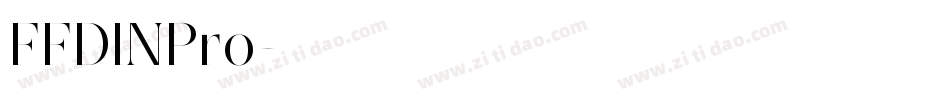 FFDINPro字体转换