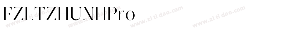 FZLTZHUNHPro字体转换