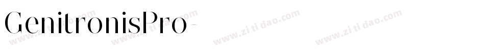 GenitronisPro字体转换