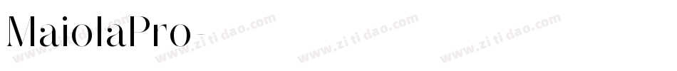 MaiolaPro字体转换