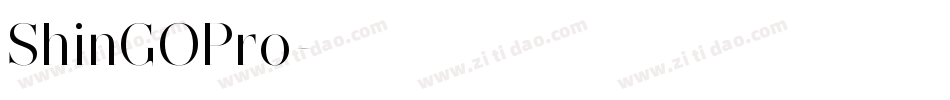 ShinGOPro字体转换