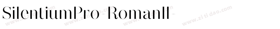 SilentiumPro-RomanII字体转换