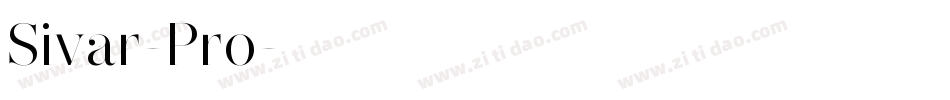 Sivar-Pro字体转换