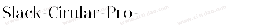 Slack-Cirular-Pro字体转换
