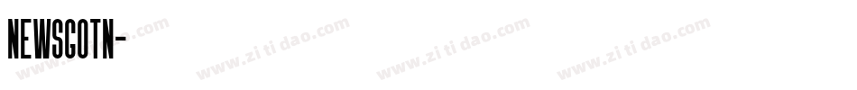 Newsgotn字体转换