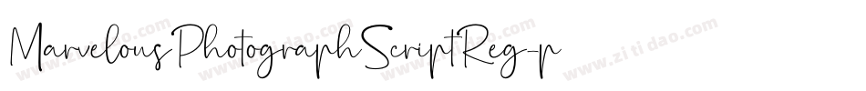 MarvelousPhotographScriptReg-p79rO字体转换
