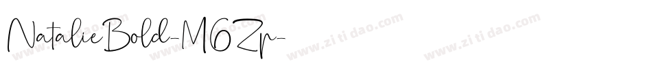 NatalieBold-M6Zp字体转换