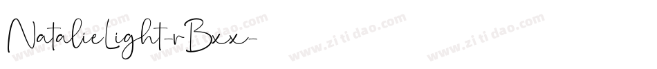 NatalieLight-rBxx字体转换