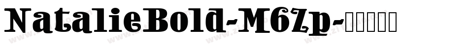NatalieBold-M6Zp字体转换