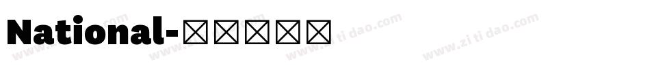 National字体转换