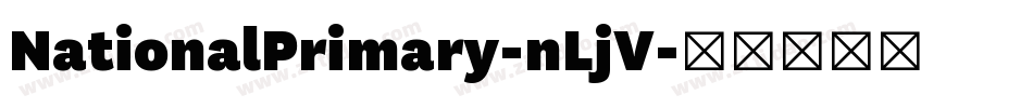 NationalPrimary-nLjV字体转换