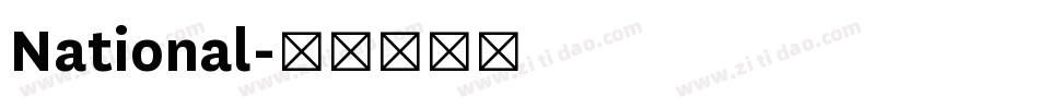 National字体转换