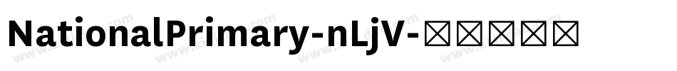 NationalPrimary-nLjV字体转换