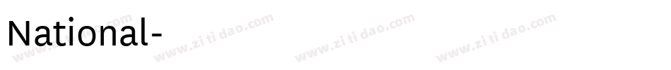 National字体转换