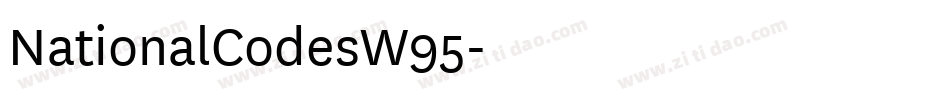 NationalCodesW95字体转换