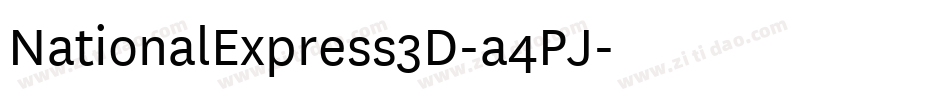 NationalExpress3D-a4PJ字体转换