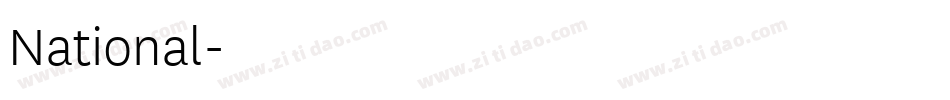 National字体转换