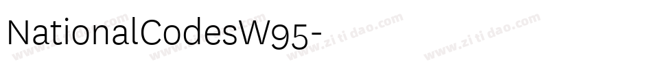 NationalCodesW95字体转换