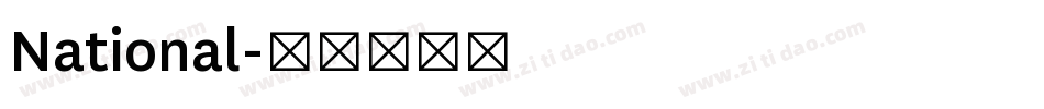 National字体转换