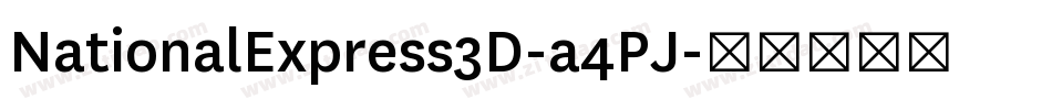 NationalExpress3D-a4PJ字体转换
