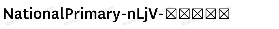 NationalPrimary-nLjV字体转换