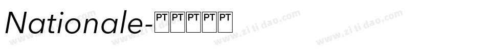 Nationale字体转换