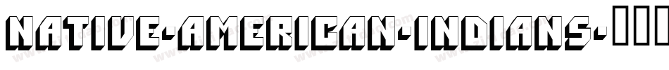Native-American-Indians字体转换