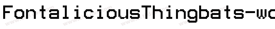 FontaliciousThingbats-woxz字体转换