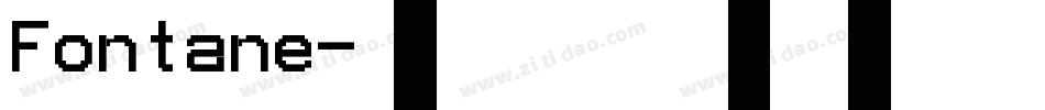 Fontane字体转换