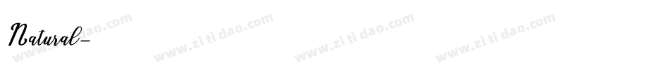 Natural字体转换