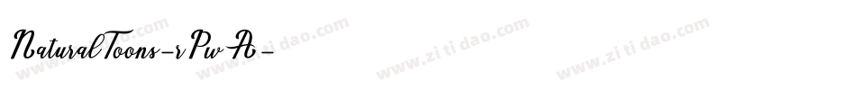 NaturalToons-rPwA字体转换