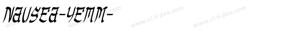 NauSea-yeMm字体转换
