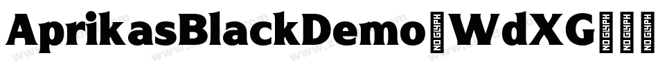 AprikasBlackDemo-WdXG字体转换