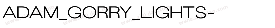 adam_gorry_lights字体转换