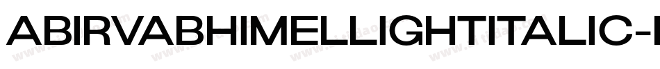 AbirvabhimelLightitalic-BAEd字体转换