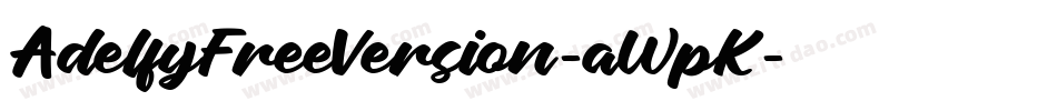 AdelfyFreeVersion-aWpK字体转换