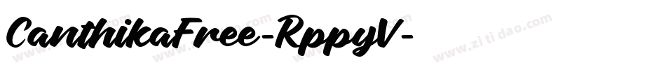 CanthikaFree-RppyV字体转换
