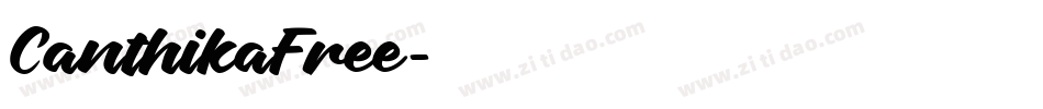 CanthikaFree字体转换